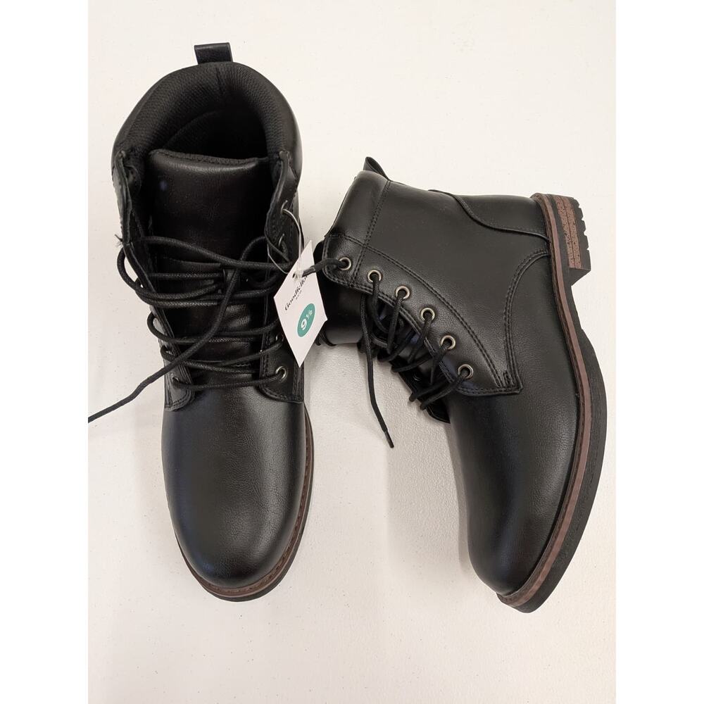 Goodfellow & Co Men’s Lace Up Boots Black Casual Work Boots New